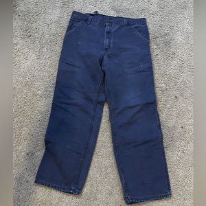 Baggy purple carhartt carpenter pants 34x30